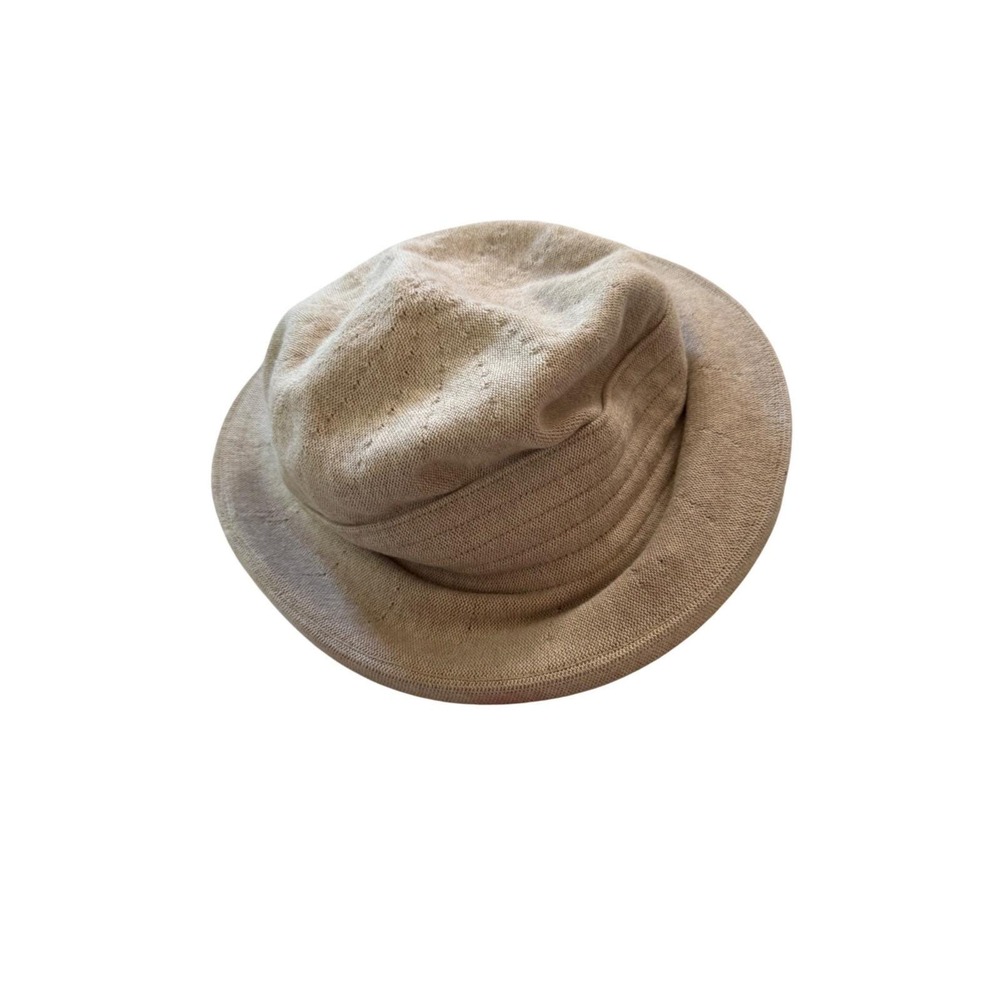 Sun Guard by Parkhurst Beige Knit Bucket Hat 100% Cotton Made in Canada Women